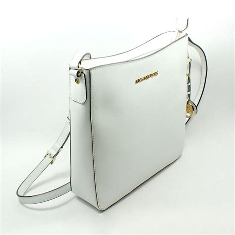 michael kors white crossbody bags.